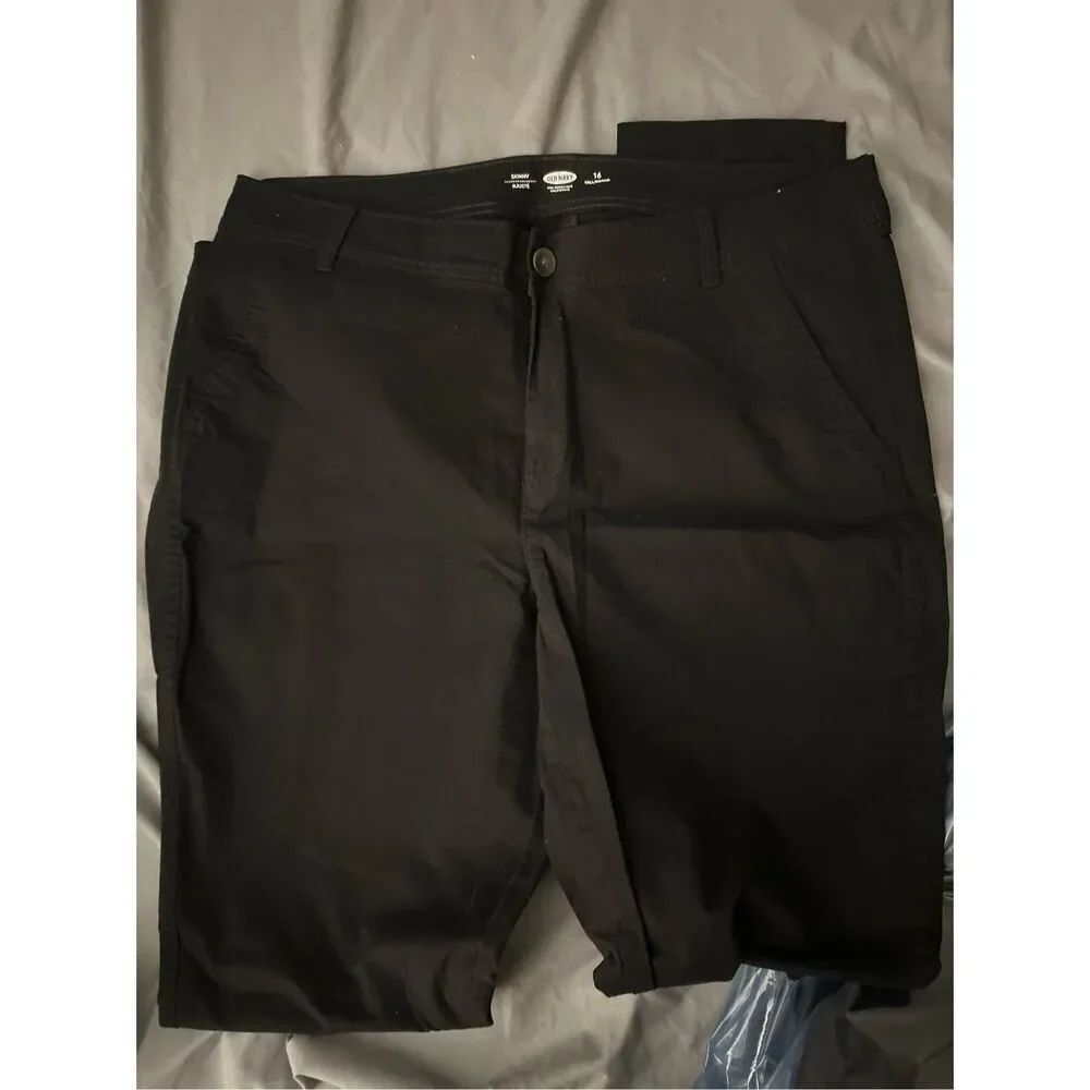 Ladies OLD NAVY San Francisco California Skinny Jeans Size 16 T Regular Black
